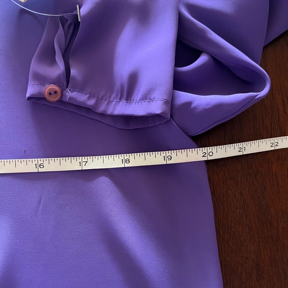Hana Sung orchid-purple color NEW M blouse - Picture 8 of 10